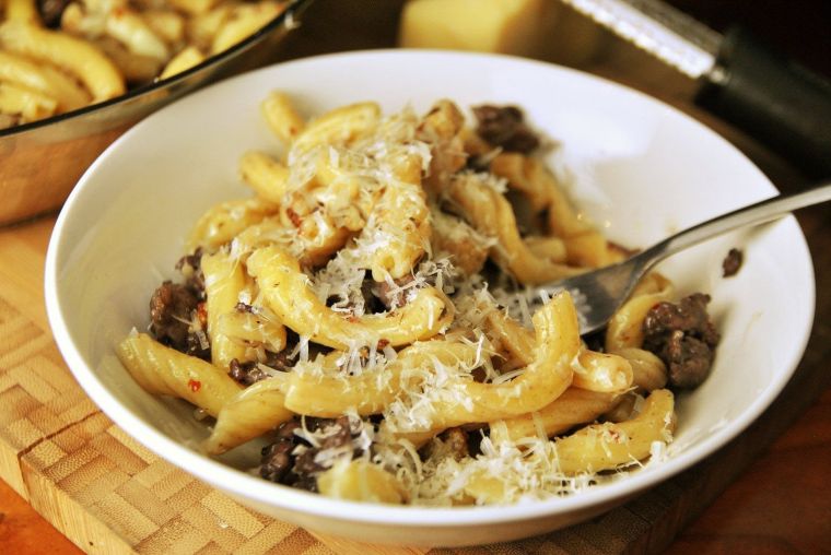 Cauliflower and sausage pasta